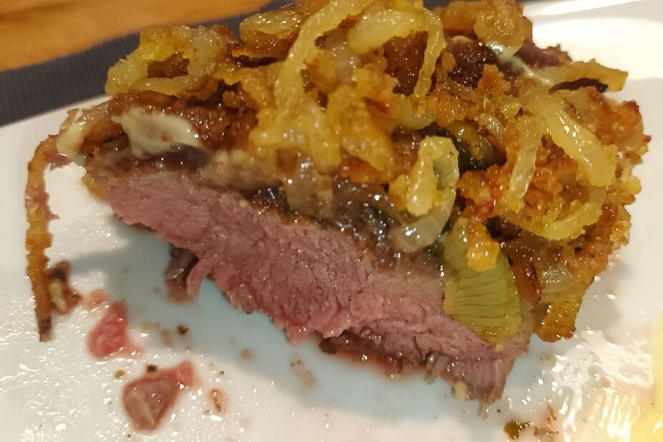 Rindersteak Sous Vide mit Rotweinreduktion