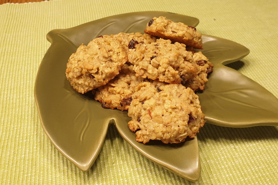 Cranberry-Haferflocken-Plätzchen