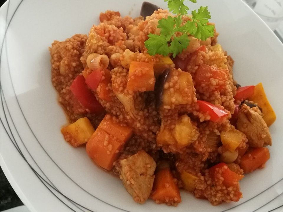 Couscous mit Hähnchen und Gemüse von Larissa2196| Chefkoch