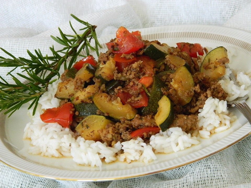 Zucchini-Reis-Pfanne von Kesenja| Chefkoch