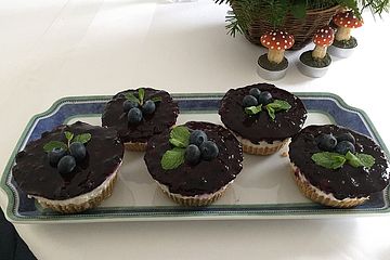Mini Blueberry-Cheesecakes