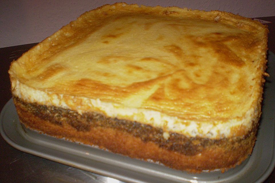 Mohnkuchen mit Schmand