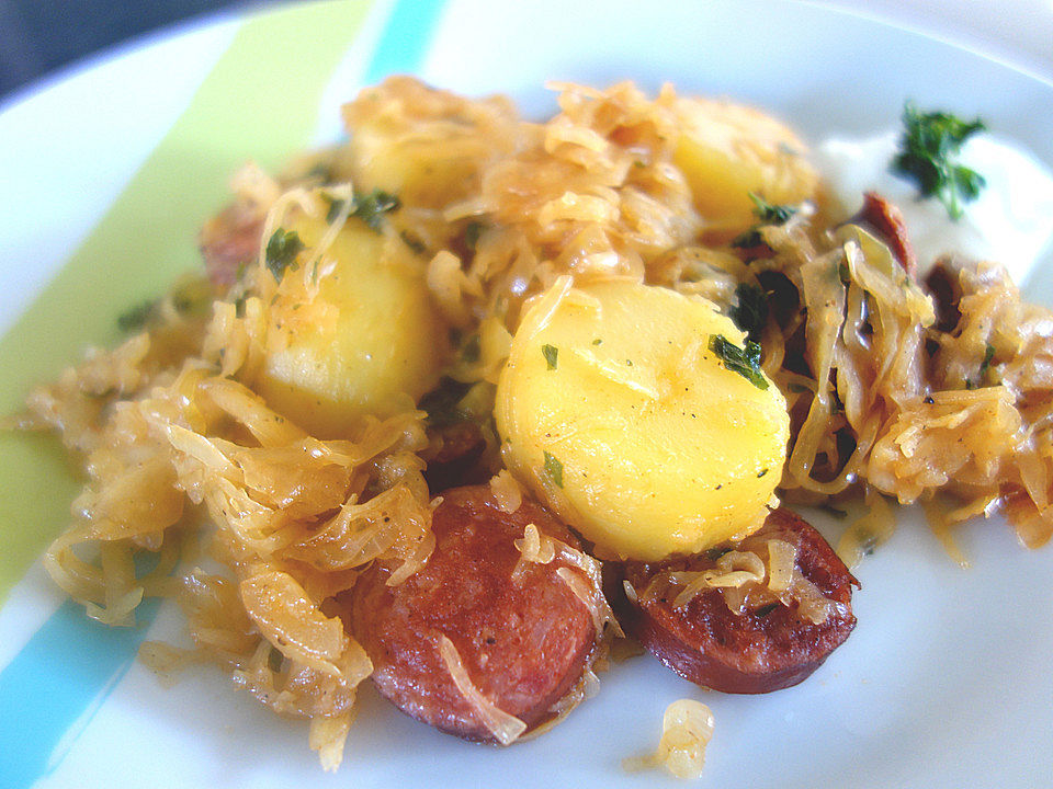 Kartoffel-Sauerkraut-Pfanne von DolceVita4456| Chefkoch