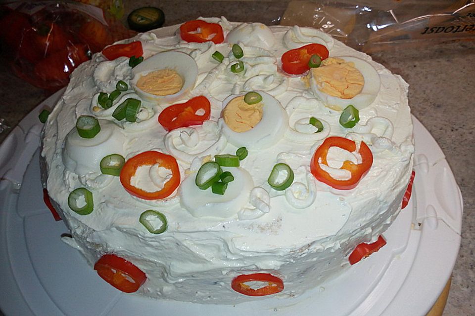 Festliche Sandwichtorte