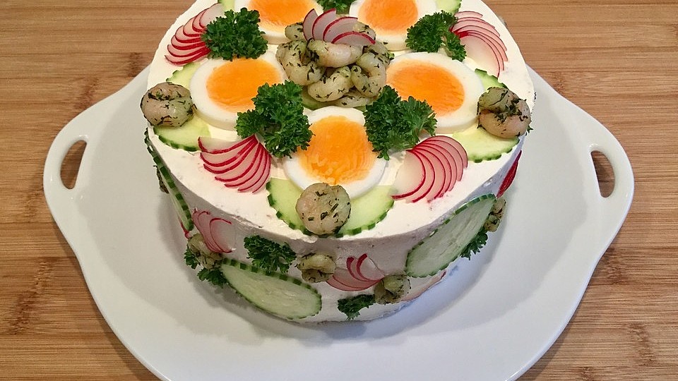 Festliche Sandwichtorte Von Esslust Chefkoch