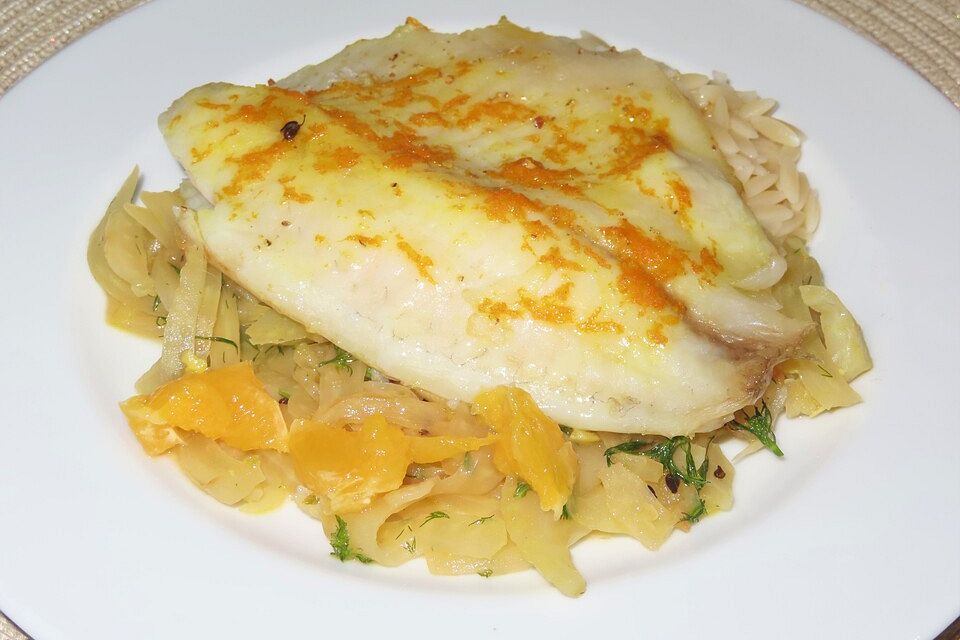 Fisch mit Orangenöl