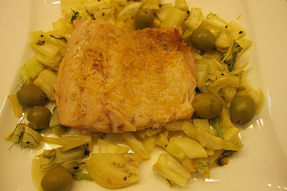 Fisch mit Orangenöl