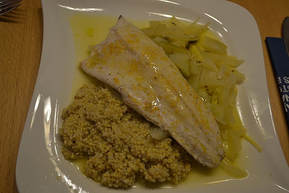 Fisch mit Orangenöl