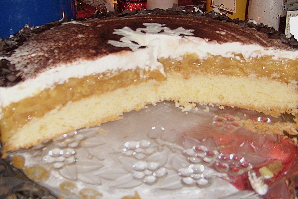 Schwedische Apfel - Sahne - Torte