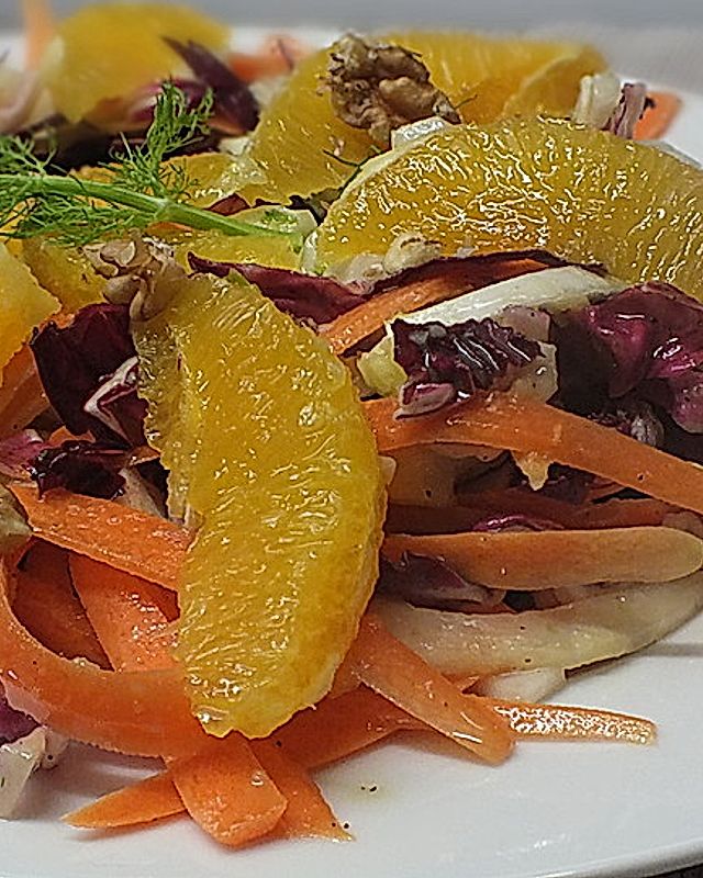 Fruchtiger Radicchio-Fenchel-Salat