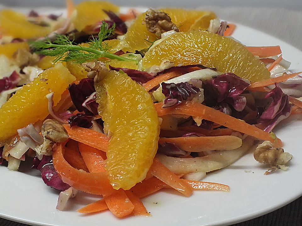 Fruchtiger Radicchio-Fenchel-Salat von jodka_sour| Chefkoch