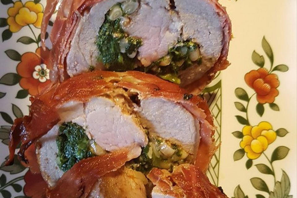 Gefülltes Schweinefilet