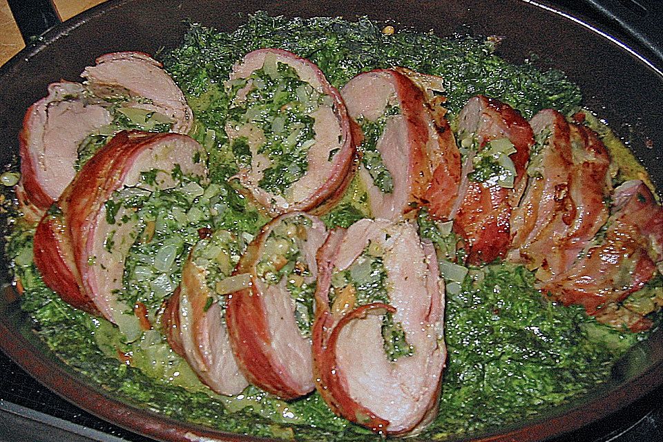 Gefülltes Schweinefilet