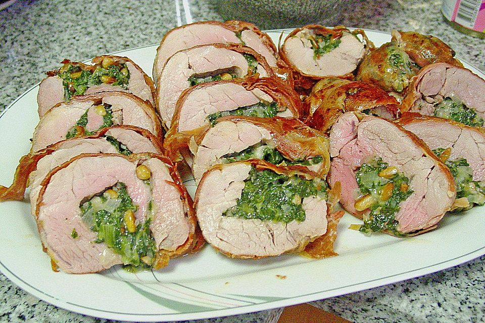 Gefülltes Schweinefilet