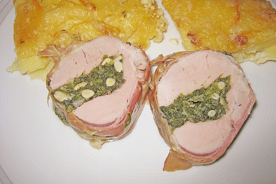 Gefülltes Schweinefilet