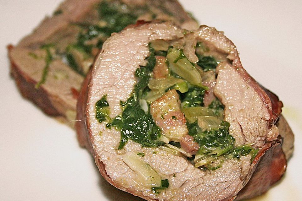 Gefülltes Schweinefilet