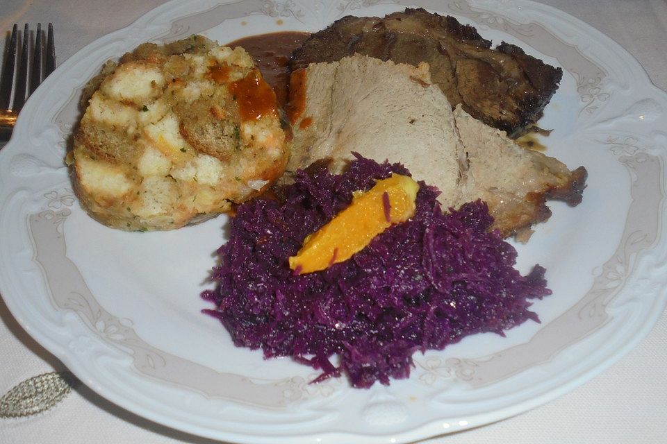 Honig-Orangen-Rotkohl