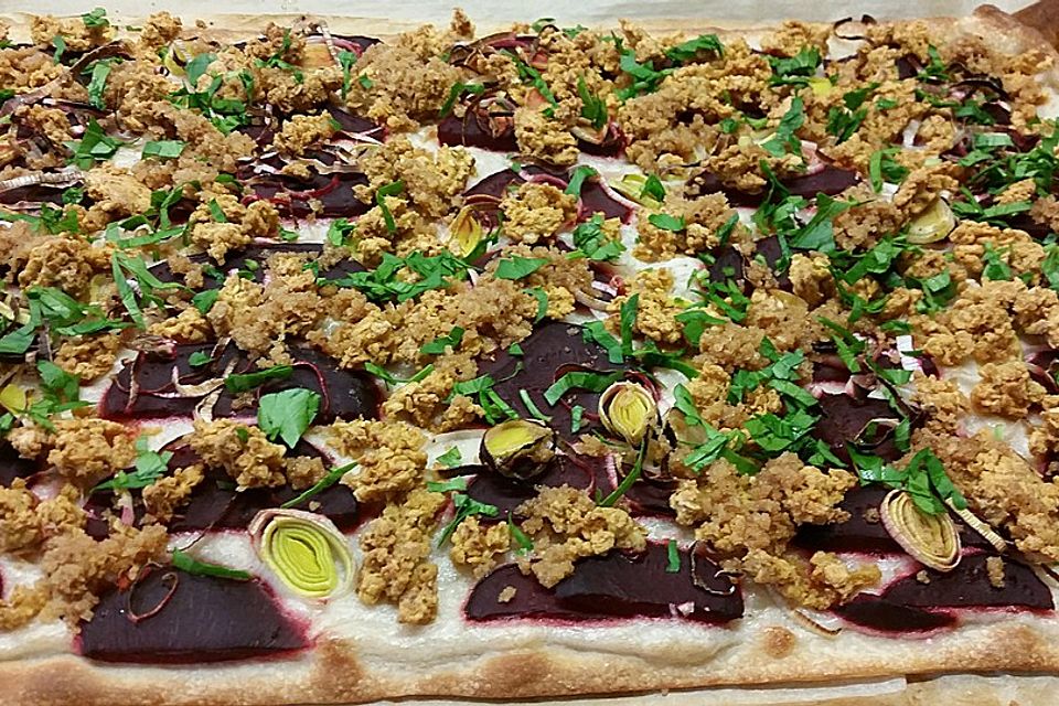 Veganer Flammkuchen