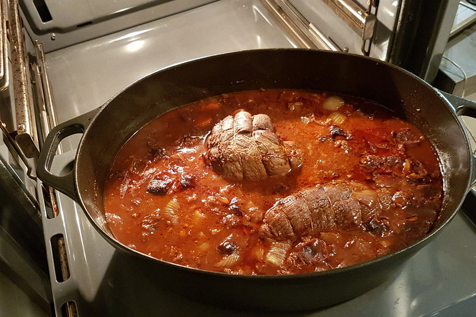 Hirschbraten mit Lebkuchensoße à la Gabi