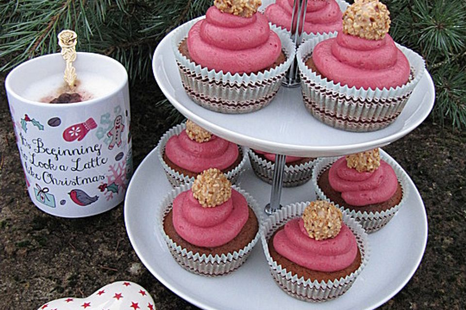 Nikolaus-Mützen-Cupcakes