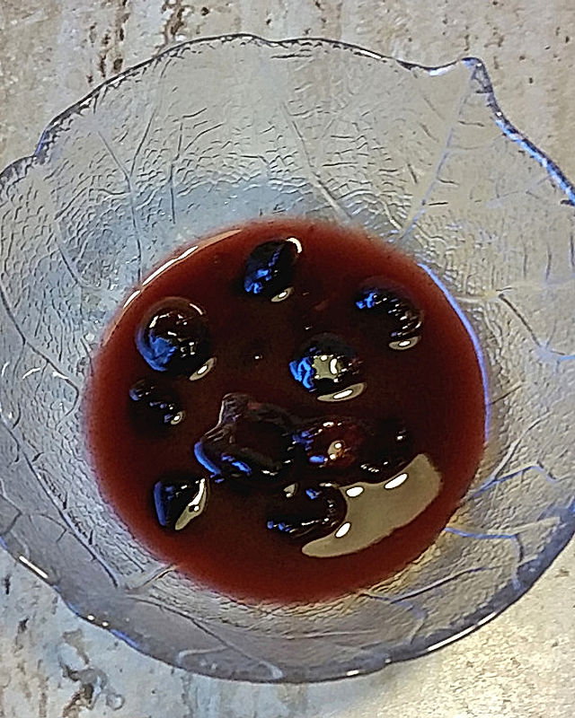 Portwein-Johannisbeer-Sauce mit Cranberries