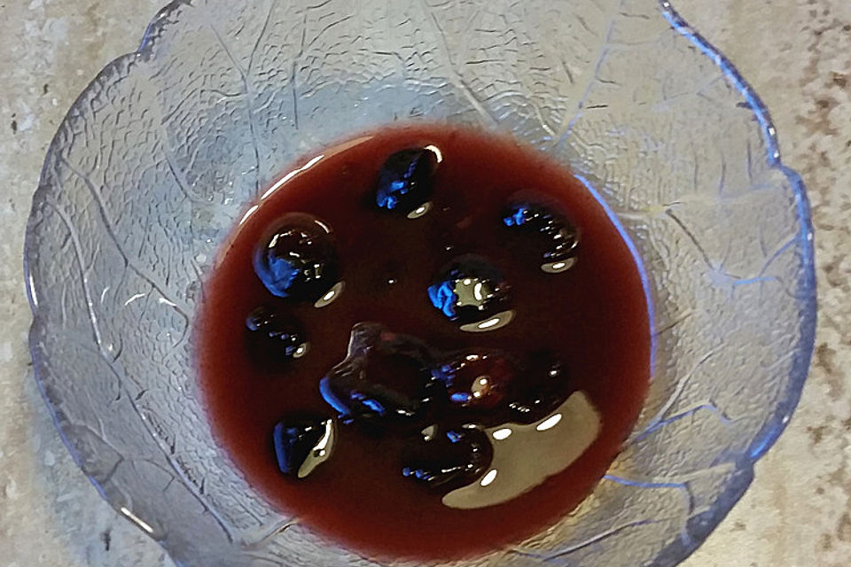 Portwein-Johannisbeer-Sauce mit Cranberries