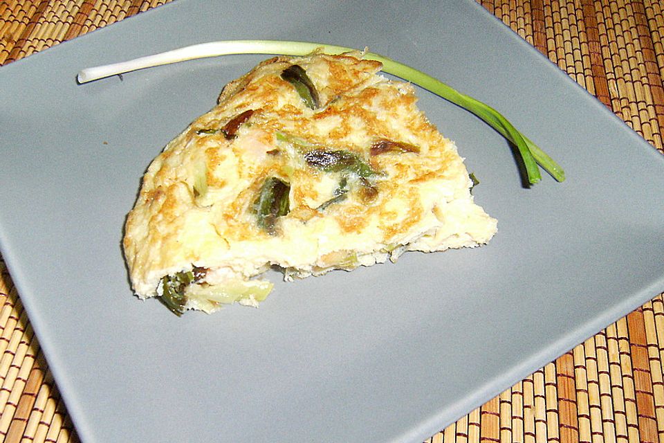 Tortilla de Ajo tierno