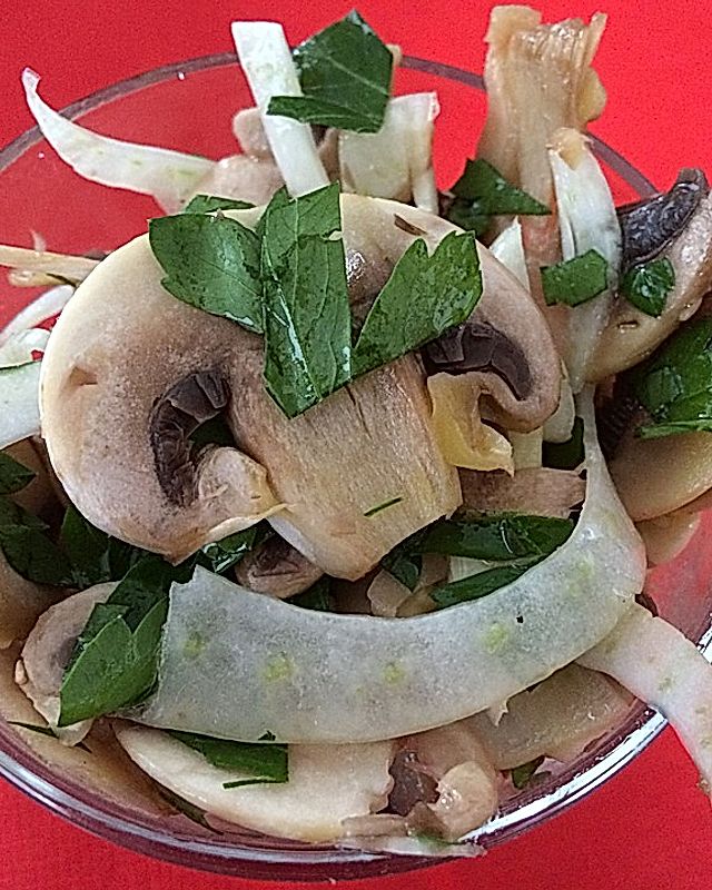 Champignon-Fenchel-Salat Low Carb