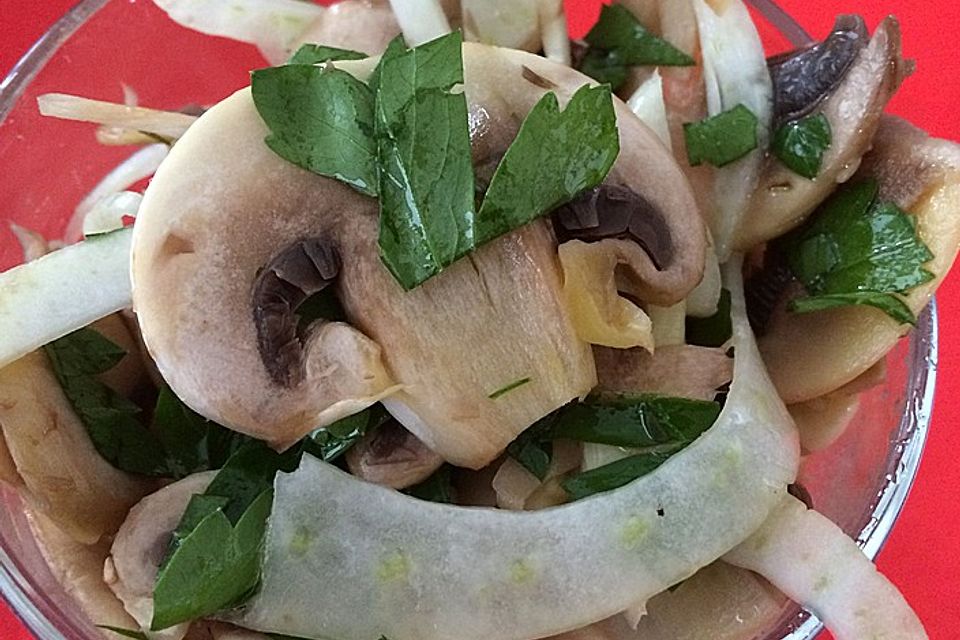 Champignon-Fenchel-Salat Low Carb