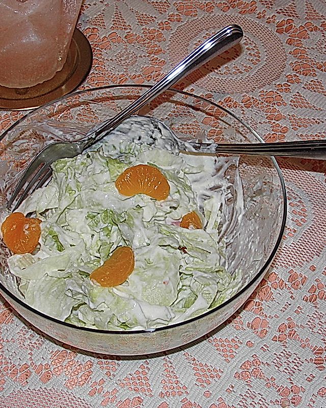 Chinakohlsalat mit Mandarinen Low Carb