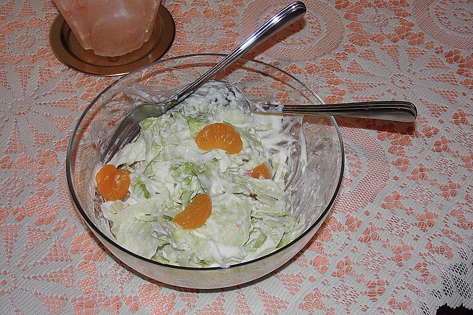 Chinakohlsalat mit Mandarinen Low Carb