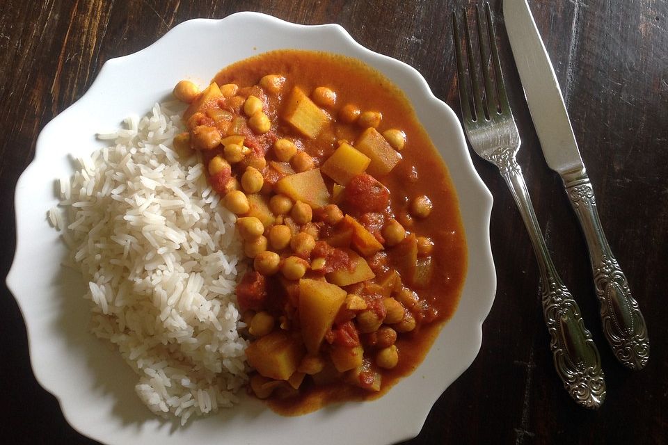 Alu Chana Masala