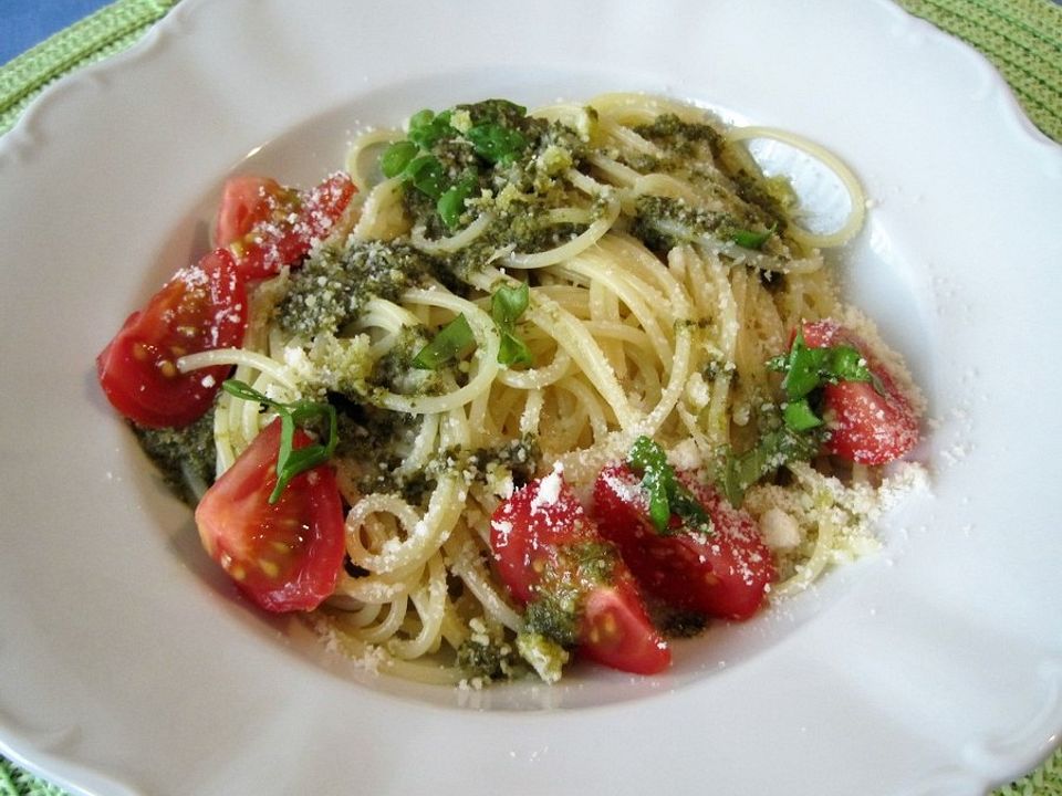 Spaghetti al pesto von buddelinchen| Chefkoch