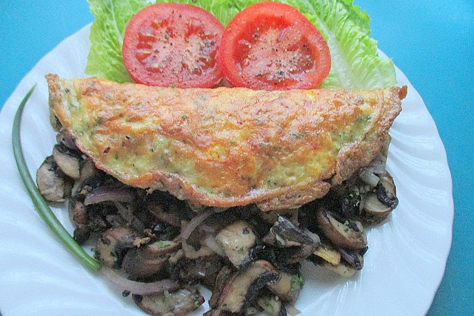 Chilikäse-Champignon-Omelette