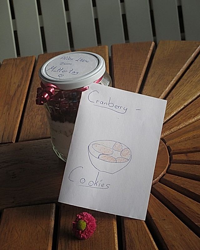 Cranberry-Cookies als Backmischung