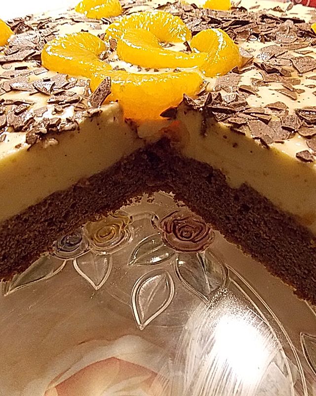 Beschwipste Vanillepudding-Torte