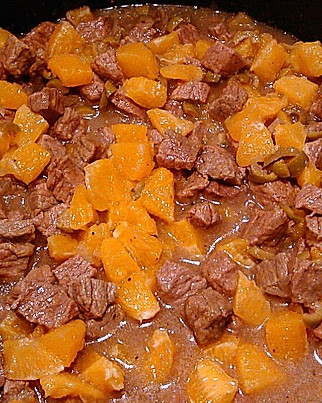 Rindfleisch-Orangen-Schmortopf
