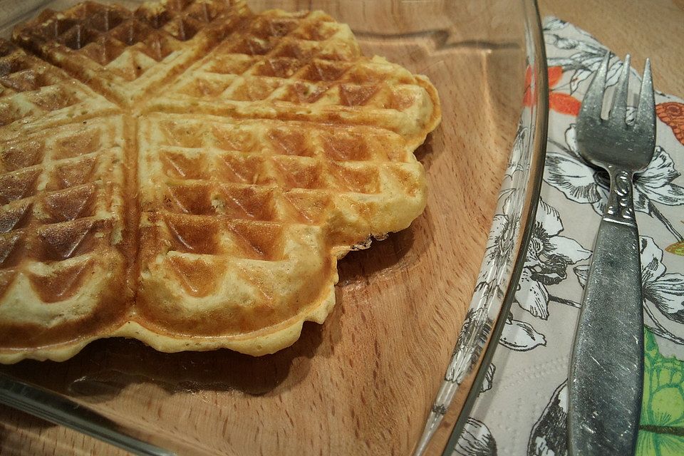 Gesunde Waffeln ohne Mehl und Butter