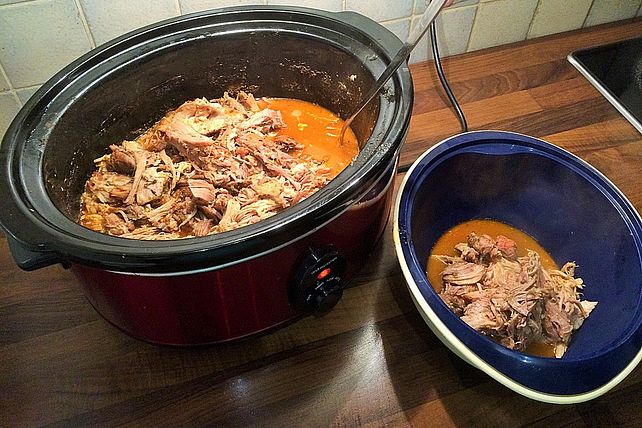 Pulled Pork aus dem Crock Pot ohne BBQ-Sauce von kitty79| Chefkoch