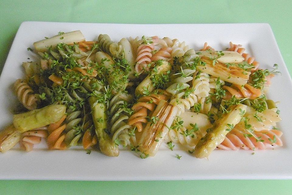 Spargel - Spaghetti mit Rucola