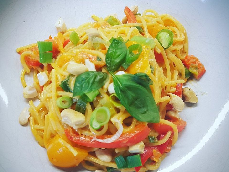 One Pot Pasta Kokosmilch Curry Von Bunny3510 Chefkoch
