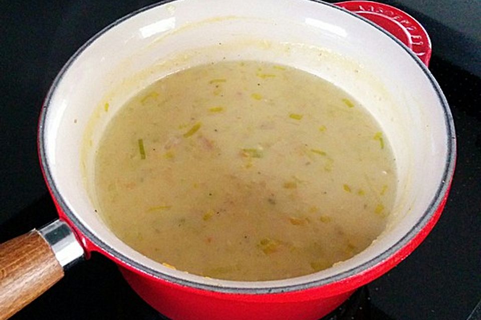 Kartoffel-Lauchcreme-Suppe