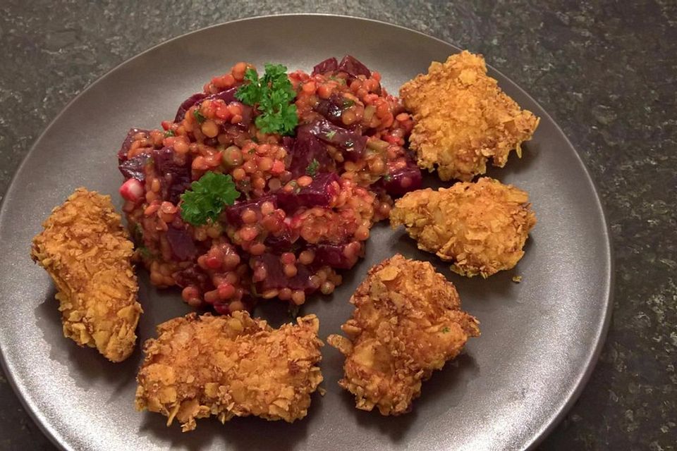 Rote Linsen-Salat mit Roter Bete