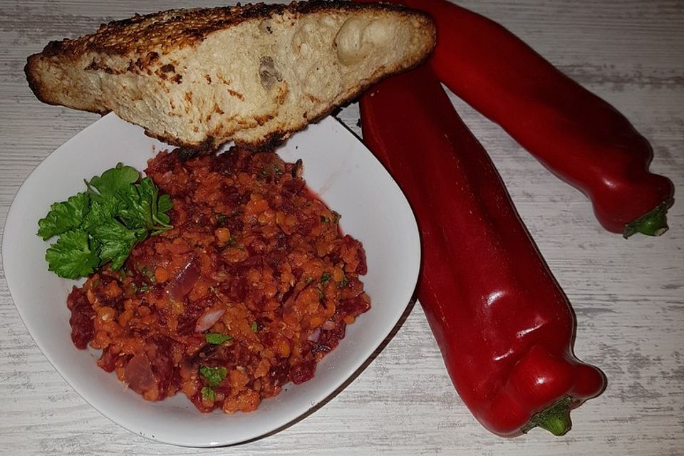 Rote Linsen-Salat mit Roter Bete