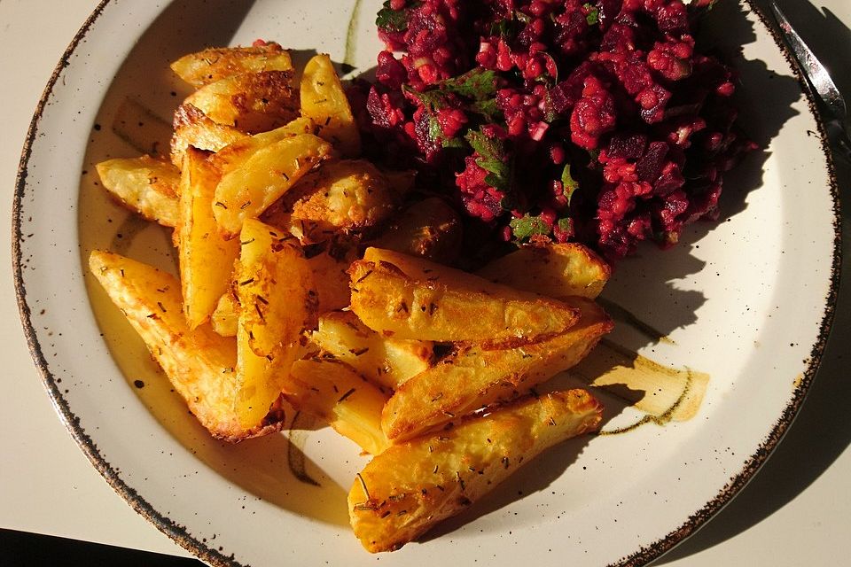 Rote Linsen-Salat mit Roter Bete