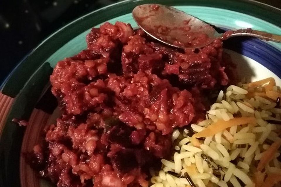 Rote Linsen-Salat mit Roter Bete