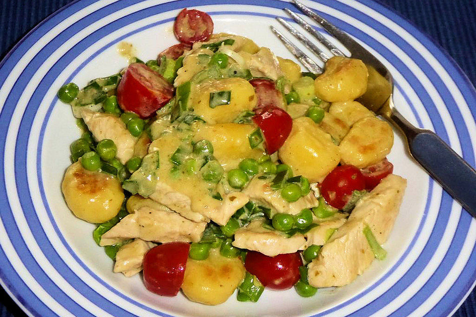 Gnocchi-Pfanne mit Pesto