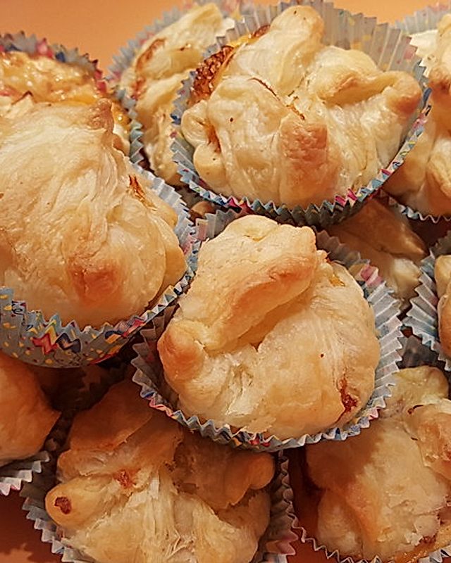 Herzhafte Blätterteig-Muffins