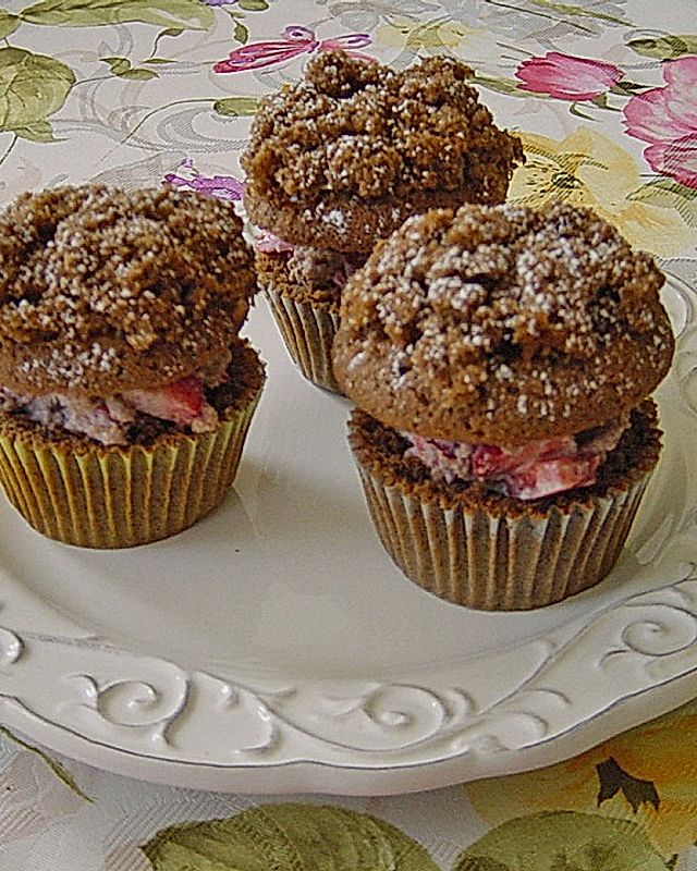 Maulwurfshügelmuffins - Gefüllte Schokoladenmuffins