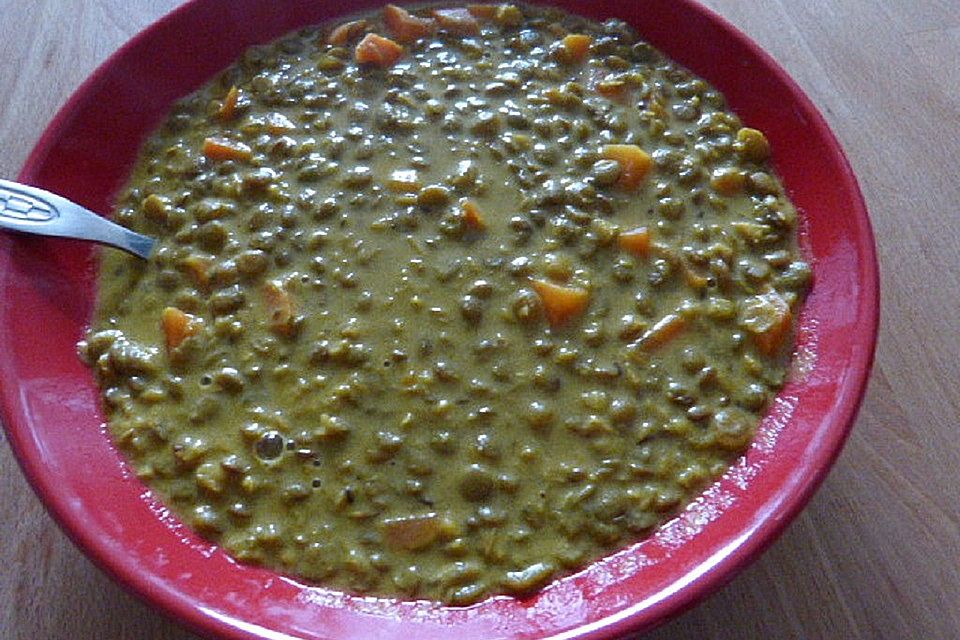 Linsen-Möhren-Suppe auf meine Art